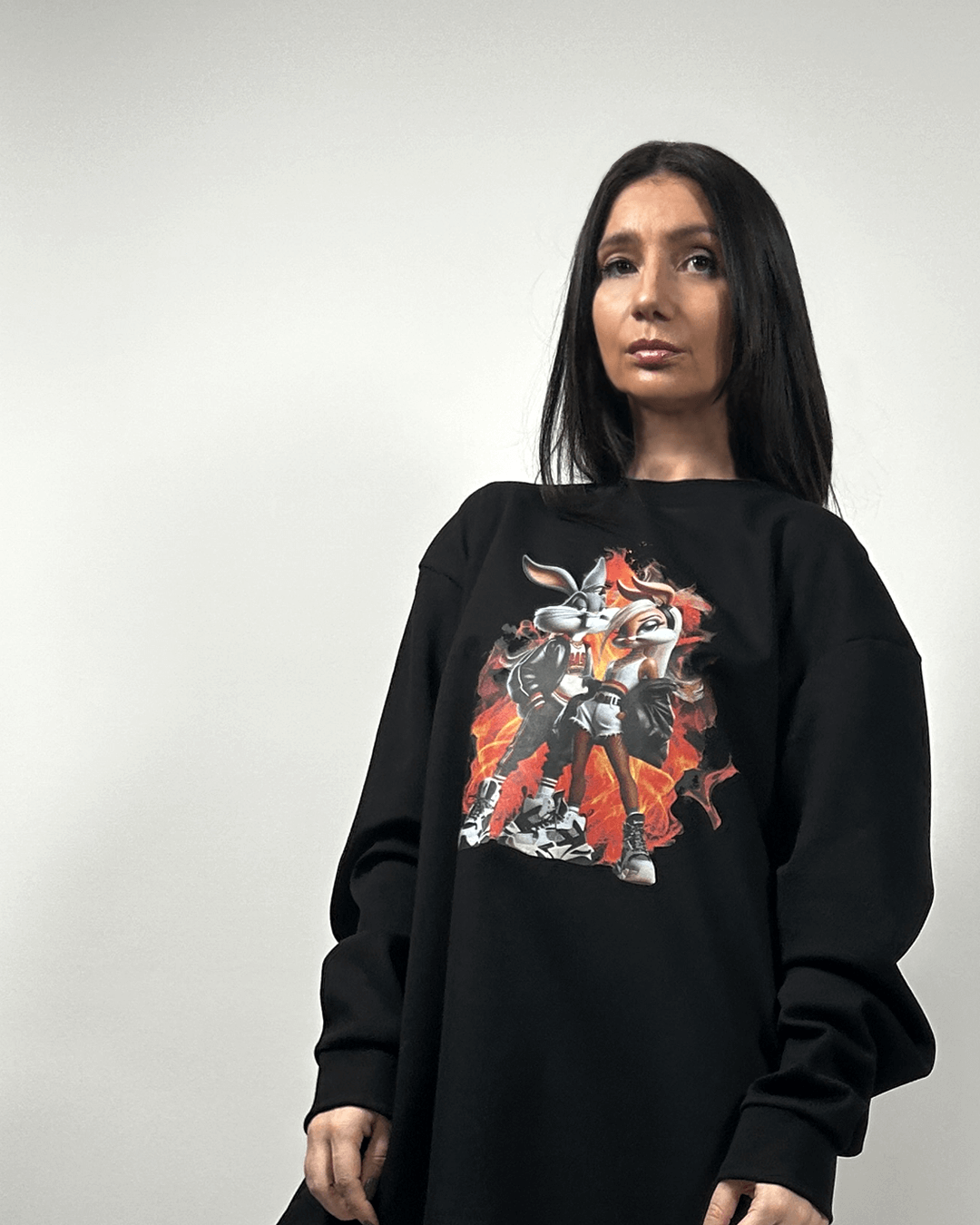 Блуза овърсайз FIERY HUGS