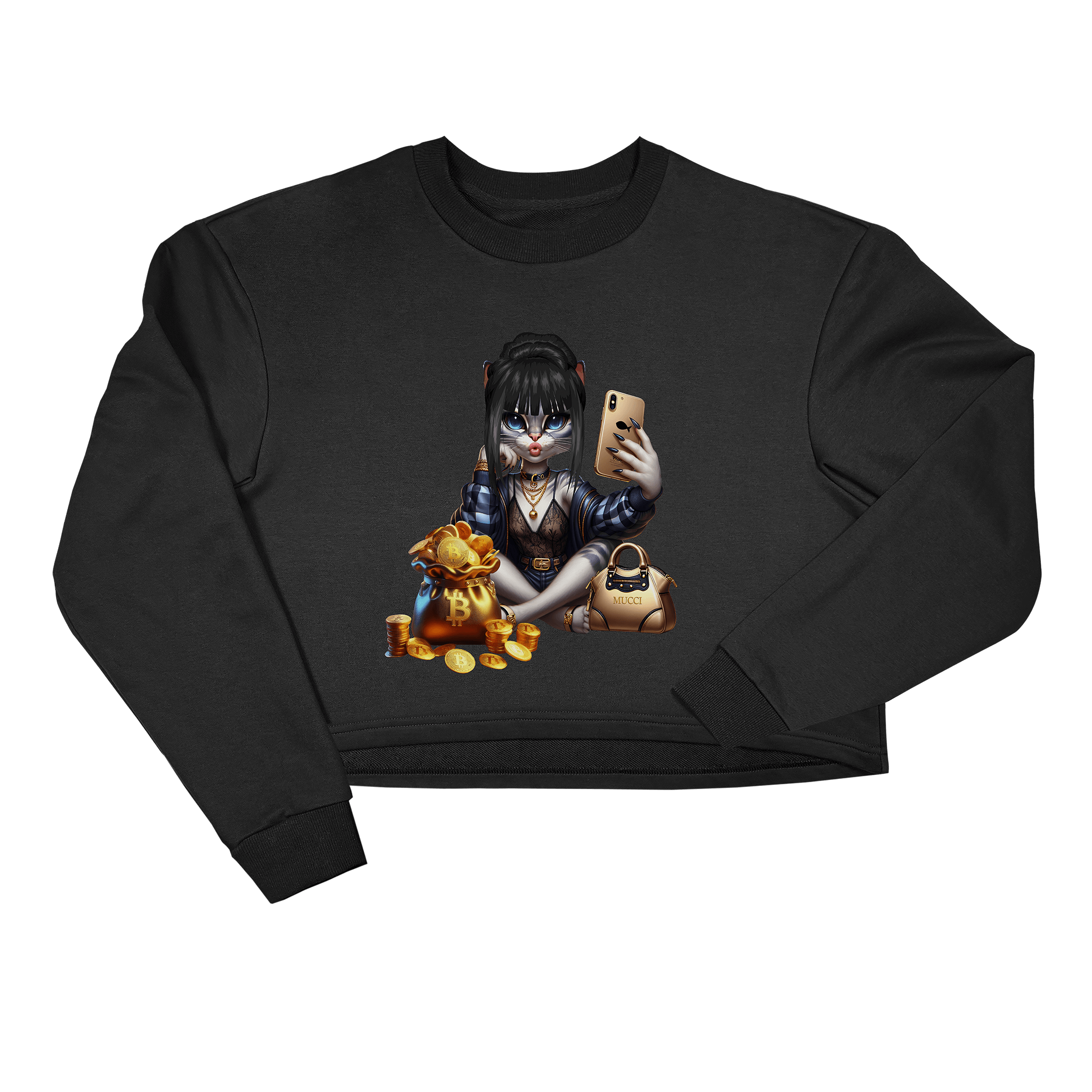 Суичър овърсайз INSTA KITTY