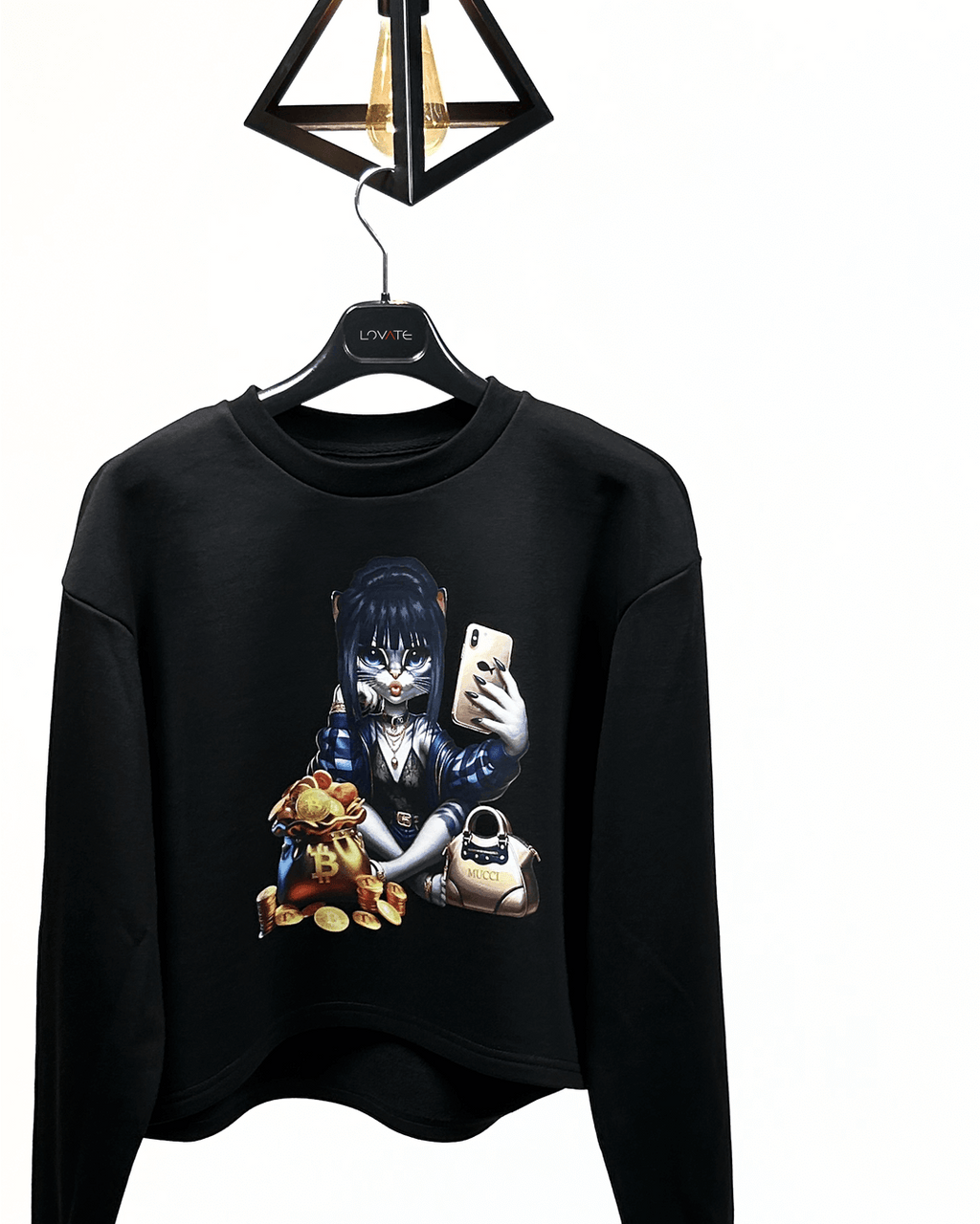 Суичър овърсайз INSTA KITTY