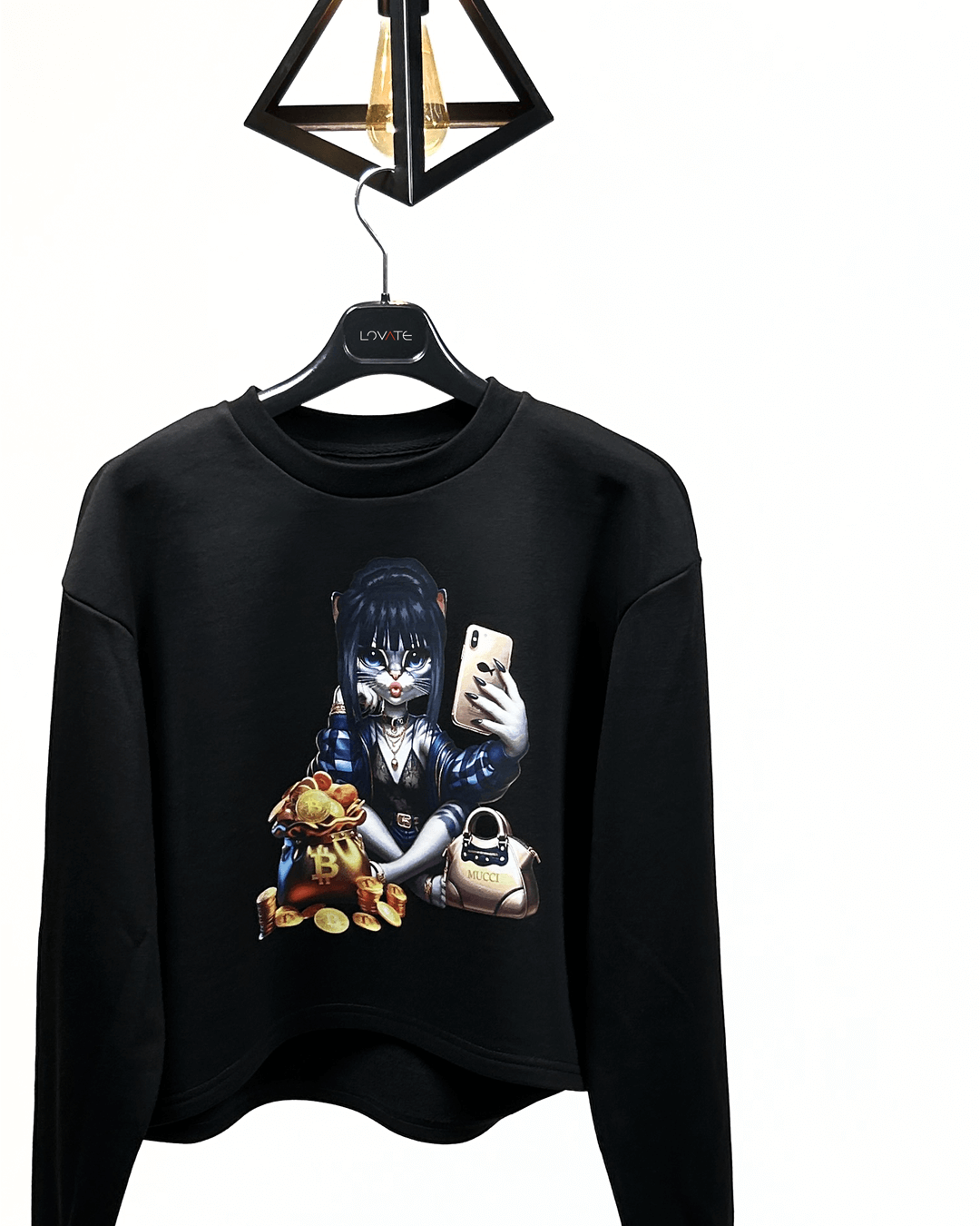 Суичър овърсайз INSTA KITTY