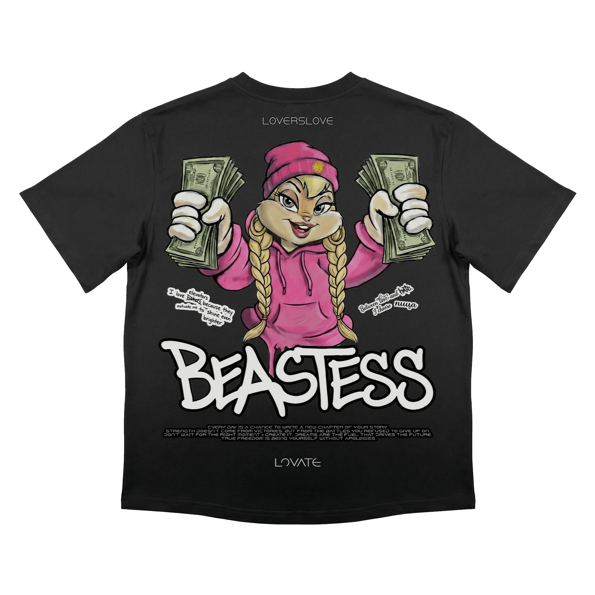 Тениска овърсайз 2C BEASTESS