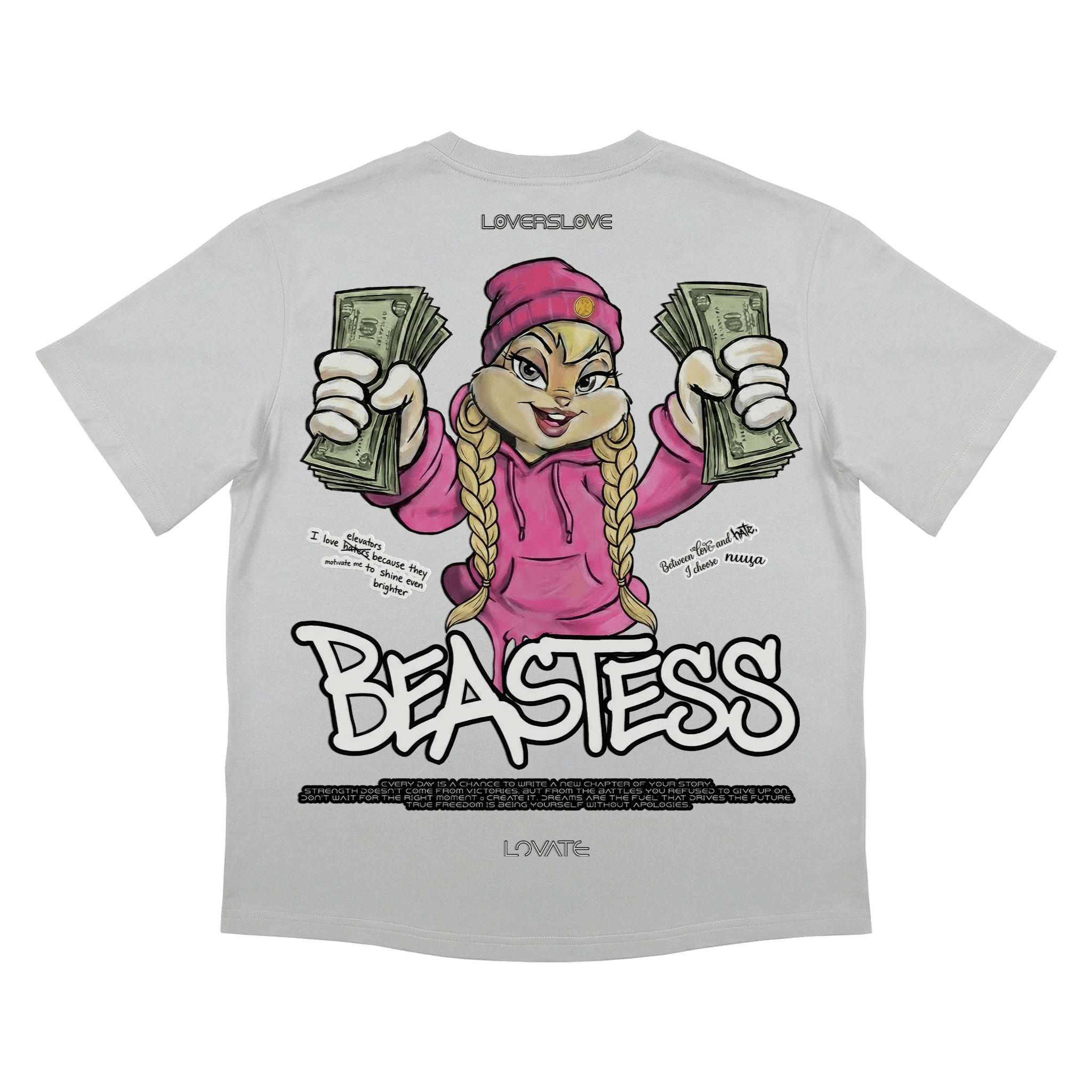 Тениска овърсайз 2C BEASTESS